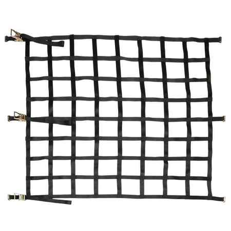 Us Cargo Control 82" x 82" Heavy-Duty Cargo Net with Ratchets and E-Track Fittings CN-250